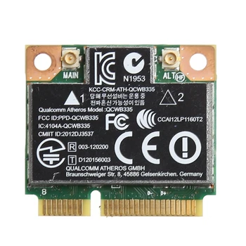 Atheros QCWB335 Беспроводная карта AR9565 Mini PC-E, Bluetooth-совместимая беспроводная карта локальной сети для HP 430 G1 Прямая поставка
