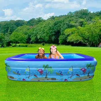 Надувной бассейн Дети Взрослый надувной кольцевой бассейн Большой семейный сад Водные игры Надземный бассейн Летние бассейны