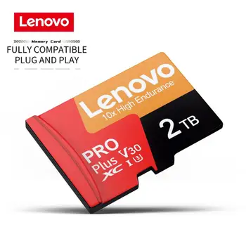 Lenovo Micro TF SD-карта 2 ТБ 1 ТБ 512 ГБ 256 ГБ Карта памяти 128 ГБ 64 ГБ Флэш-карта класса 10 Mini SD Водонепроницаемая для телефона / камеры