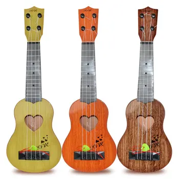 Детские игрушки Гитара для начинающих Классическая гитара-укулеле Развивающий музыкальный инструмент Игрушка для детей Забавный струнный музыкальный инструмент
