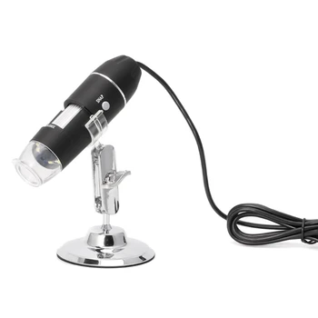 1600X Эндоскоп 8 светодиодный светильник с металлической регулируемой подставкой Портативный