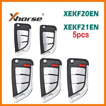 5 шт. Xhorse VVDI Super Remote XEKF21EN XEKF20EN кнопками 3/4 с чипом XT27A XT27A66 для VVDI2 / VVDI MINI Key Tool / VVDI Key Tool