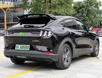  Высококачественный ABS Gloss Black Carbon Fiber Авто Заднее крыло Багажник Губа Крыша Спойлер для Ford Mustang Mach-E 2020 2021 2022 2023
