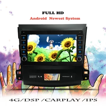 Автомагнитола Android для Mitsubishi Outlander 2005 2006 2007 2012 Peugeot 4007 Мультимедийный плеер Навигация GPS DVD Магнитофон