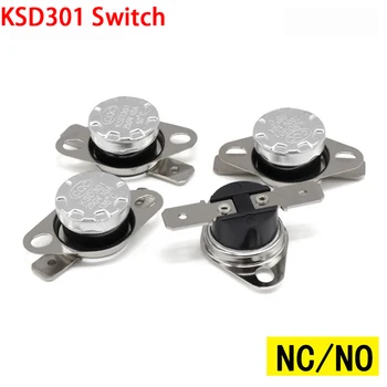 5/10PCS KSD301 Переключатель нормально размыкается / закрывается 10 А 250 В 40-135 градусов Бакелитовые датчики температуры KSD-301 Датчик термостата