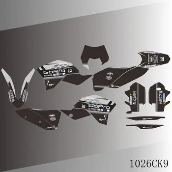 Графические наклейки Наклейки Мотоцикл Фон для KTM EXC EXCF 125 250 300 450 2008 2009 2010 2011