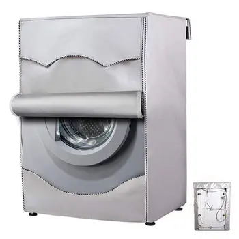 Silver Влагостойкий чехол для стиральной машины Все типы стиральных машин Водонепроницаемый полиэстер