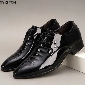 Italiano Вечерняя обувь для мужчин Office 2023 Оксфордская обувь для мужчин Деловой костюм Лакированная кожаная обувь для мужчин Casuales Zapato Vestir