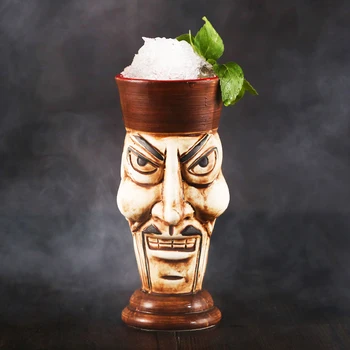  Форма кокоса Гавайи Тики Кружки Коктейльная чашка Пивная кружка для напитков Винная кружка Керамические кружки Тики