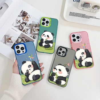 China Treasure Panda Чехол для телефона OPPO A15 A17 A31 A37 A38 A55 A57 A58 A74 A76 78 A94 A98 4G 5G Candy Color TPU Жесткий чехол для ПК