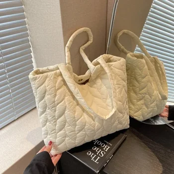 Большая мягкая боковая сумка через плечо для женщин 2023 Весенний тренд Модный дизайн Тканевые сумки Женские сумки Большие сумки