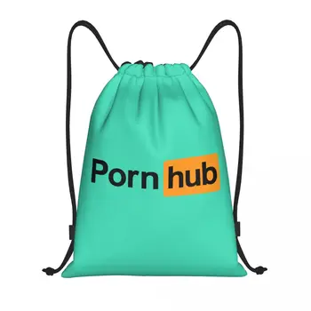 Pornhubs Рюкзак на шнурке Спортивная спортивная сумка для женщин и мужчин Porn Hub Подарок для покупок Мешок