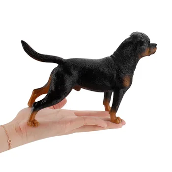Моделирование украшения Статическая модель собаки ротвейлера Детская знаменитая собака Сторожевая собака Игрушка ручной работы