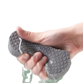3D Губка Отшелушивающая Ванна Скрабирующие Губки Рыбья Чешуя Инструмент для Скрабирования Ванны Для Взрослых Дети Инструмент Для Удаления Омертвевшей Кожи Инструмент
