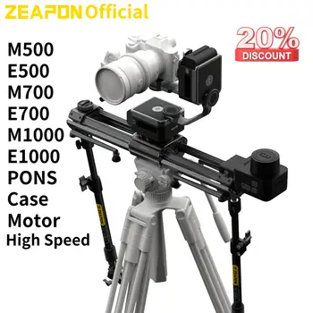 ZEAPON Micro 3 E500 E700 E1000 M500 M700 M1000 Моторизованный слайдер Цифровая зеркальная камера Видео Двойное расстояние Портативный слайдер PS-E1 PD-E1