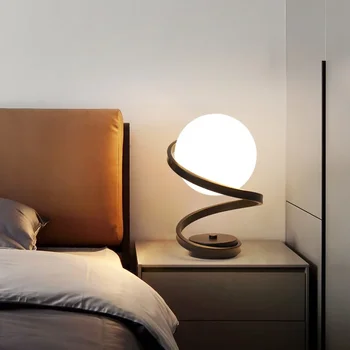 Современный минималистичный кабинет в общежитии Кабинет в гостиной Маленькая ночная лампа Настольная лампа Прикроватная лампа в спальне