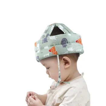 Четыре сезона дышащая многоцветная мультяшная симпатичная регулируемая дышащая защитная шапочка для детской головы, защитная подушка для детского шлема,