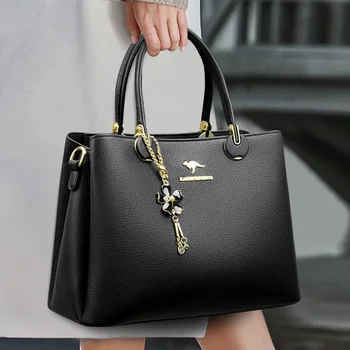  Новые кожаные повседневные сумки через плечо для женщин Женская роскошная дизайнерская сумка-тоут женская дорожная сумка большой емкости Sac