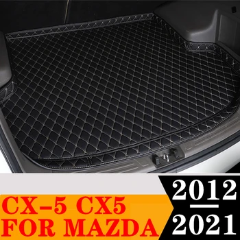 Sinjayer Коврик для багажника автомобиля ВСЕПОГОДНЫЙ AUTO Задний багажник Багажник Ковер Высокий боковой грузовой вкладыш подходит для MAZDA CX-5 CX5 2012 2013-2021