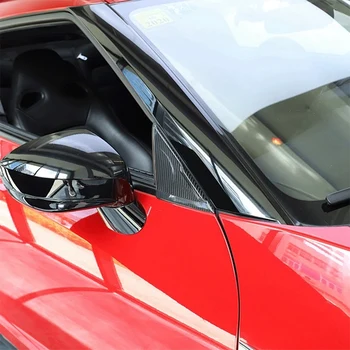 Real Carbon Fiber Car Styling A-Pillar Наклейка Переднее стекло Треугольная крышка Отделка для Nissan GTR R35 2008-2016 Комплекты аксессуаров