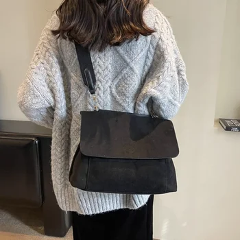Модная минималистичная сумка через плечо унисекс большой емкости ретро сумка через плечо высококачественная износостойкая портативная сумка для поездок на работу