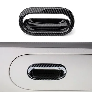 Крышка ручки ящика для хранения переднего пассажира из углеродного волокна для молдингов интерьера Genesis GV60 2022-2023