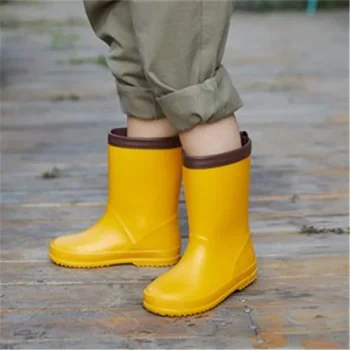 Детские резиновые сапоги Anti Skip Мальчики и девочки Резиновые дождевые туфли Детские резиновые сапоги Мультяшная водонепроницаемая обувь для девочек и мальчиков