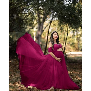 С открытыми плечами Кружевное платье для беременных для фотосессии Платья для беременных женщин Фотография Реквизит Фотосессия