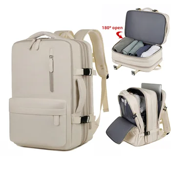 15-дюймовый бизнес-рюкзак с зарядкой USB Дорожные рюкзаки Водонепроницаемая сумка для багажа Рюкзак большой емкости Студенческая школьная сумка XM273