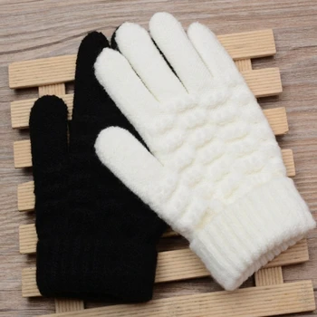  Трикотажные теплые перчатки Удобные детские перчатки для пальцев Держите руки ваших детей удобными и гибкими Прочные