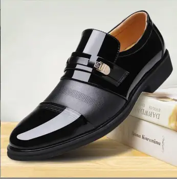 Новинка Мужская деловая кожаная обувь свадебное платье костюм вечерняя обувь мужские лоферы мужские туфли черные туфли деловая обувь