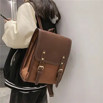  Британская сумка через плечо в стиле колледжа Студенческие школьные сумки Простые и универсальные корейские рюкзаки унисекс для женщин, мужчин и девочек