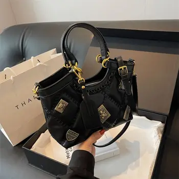 Корейский модный бренд Дизайнерская сумка 2023 Новая высококачественная женская сумка через плечо большой емкости Повседневная женская сумка-тоут