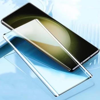 Для Samsung Galaxy S23 Ultra 3D Изогнутая защитная пленка из закаленного стекла для Samsung S23Ultra Полная защитная передняя пленка