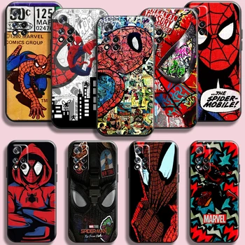 Чехол для телефона Marvel Spiderman Comics для Xiaomi Redmi Note 11 11T 11S 10 10S 9 9S Pro 5G 9A 9T 9C Funda Чехлы для полной защиты