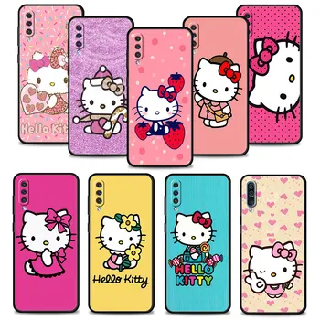 чехол для телефона для Samsung Galaxy A02s A01 A03s A50 A30 A04 A90 A40 A70 A42 M52 M62 M31 M13 Shell Японский бобтейл Кот Hello Kitty