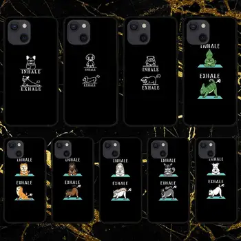 Чехол для телефона Yoga Inhale Exhale для iPhone 11 12 Mini 13 Pro XS Max X 8 7 6s Plus 5 SE XR Shell
