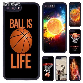 Krajews Ball - это чехол для телефона Life Basketball для iPhone SE2020 15 14 6S 7 8 Plus 11 12 mini 13 Pro X XR XS Max cover shell coque
