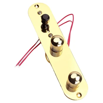  Седельная мостовая пластина 3-позиционный переключатель Панель управления для деталей электрогитары Аксессуар для гитары Золото