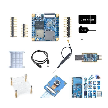 для Nanopi NEO Air Development Board + Плата расширения + Комплект датчиков 512 МБ + 8 ГБ EMMC Wifi + BT Run Ubuntucore Kit US Plug