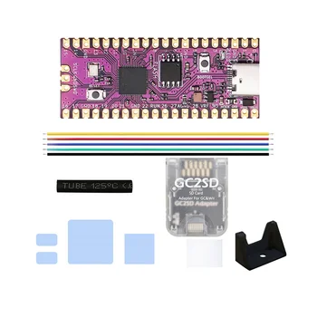 Для Raspberry Picoboot Board Kit + GC2SD Card Reader RP2040 Двухъядерный 264 КБ SRAM + 16 МБ флэш-памяти для игровой консоли Gamecube
