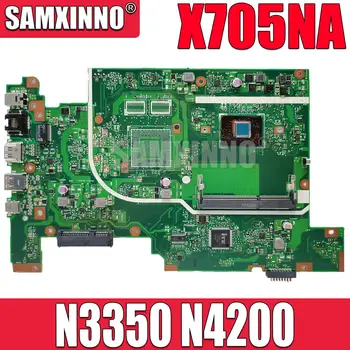 X705NA Материнская плата ноутбука N3350 N4200 Процессор для ASUS Vivobook X705NC X705N Оригинальная материнская плата ноутбука