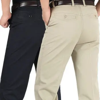 2023 Прямые деловые повседневные мужские брюки Высокое качество Дизайнерские Весна Осень Элегантные Мужские Досуг Длинные Формальные Брюки A173