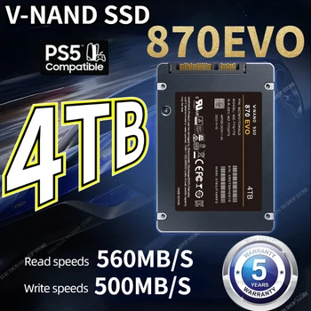 Оригинальный 870EVO SSD 1 ТБ 2 ТБ 500 ГБ Внутренний твердотельный диск HDD Жесткий диск 4 ТБ 8 ТБ SATA3 2,5 дюйма 외장하드 для ноутбука PS5