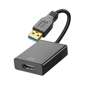 USB К -совместимому адаптеру USB к адаптеру 1080P HD Многоэкранный видео, аудио и графический кабель