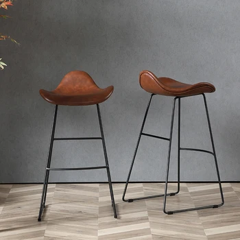 скандинавский барный стул европейский современный простой бытовой золотой железный табурет креативный барный стул сетка знаменитость стульчик для кормления