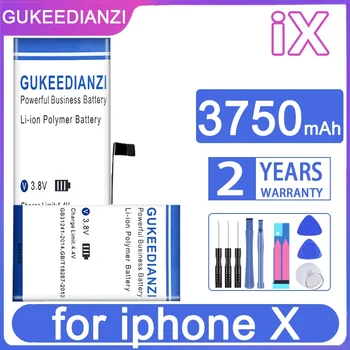 GUKEEDIANZI Сменный аккумулятор для Apple IPhone 4S 3G 3GS X XR XSMax XS Max SE 2020 se2 Bateria +Инструменты
