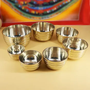 Гималайская поющая чаша ручной работы для медитации, буддийская звуковая чаша, бутиковая чаша, инструмент для йоги и медитации, Непал, 7 шт./набор