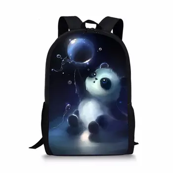 Мультяшные пузыри панды школьные рюкзаки для девочек, мальчиков, детей, милая легкая книжная сумка, рюкзак для подростков, студент, школьная сумка, рюкзак