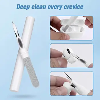 Новый ручка-очиститель наушников Многофункциональный набор инструментов для очистки AirPods Bluetooth Гарнитура Компьютерная клавиатура Наушники Щетка для пыли